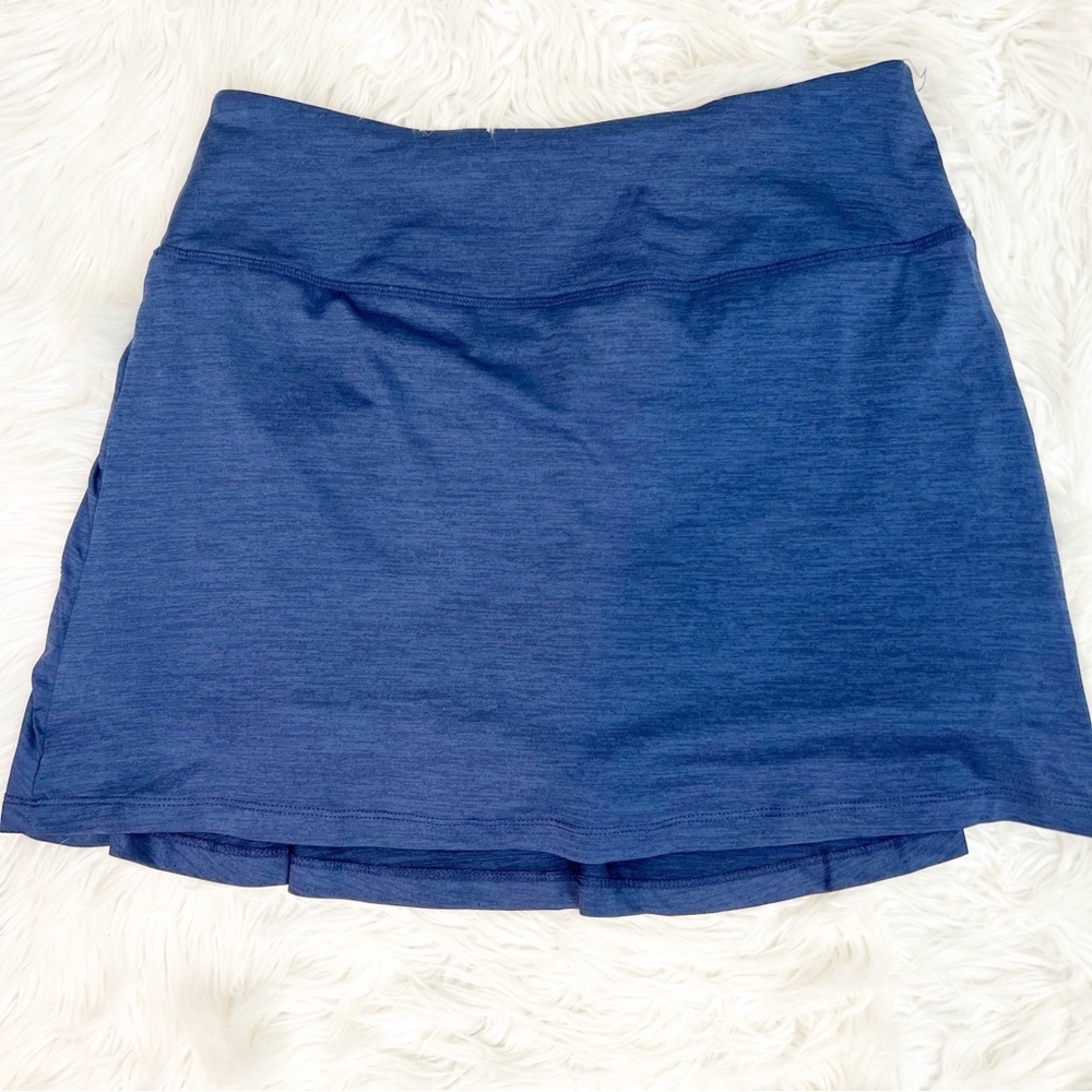 FULBELLE BLUE SPACE DYE ATHLETIC TENNIS GOLF SKORT SKIRT WOMENS SZ MEDIUM